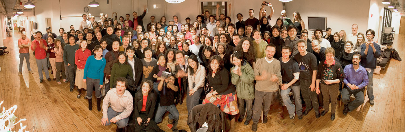 Winter 2005 panorama photo of ITP students
